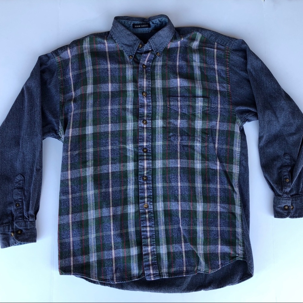 Van Heusen Long Sleeve denim shirt Medium